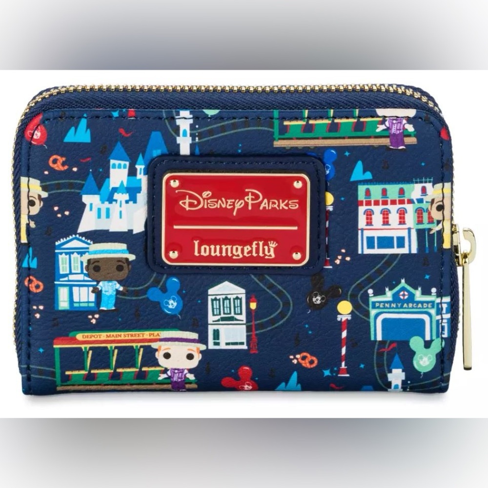 NWT *Discontinued* Disney Parks Loungefly Main Street USA Dapper Dans Wallet